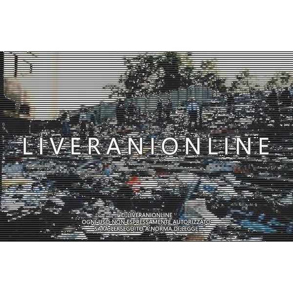 FINALE DI COPPA CAMPIONI JUVENTUS-LIVERPOOL A BRUXELLES STADIO HEYSEL 29/05/1985 NELLA FOTO LA TRAGEDIA CON TRENTANOVE VITTIME AGENZIA GIOVANNI LIVERANI-ALDO LIVERANI S A S