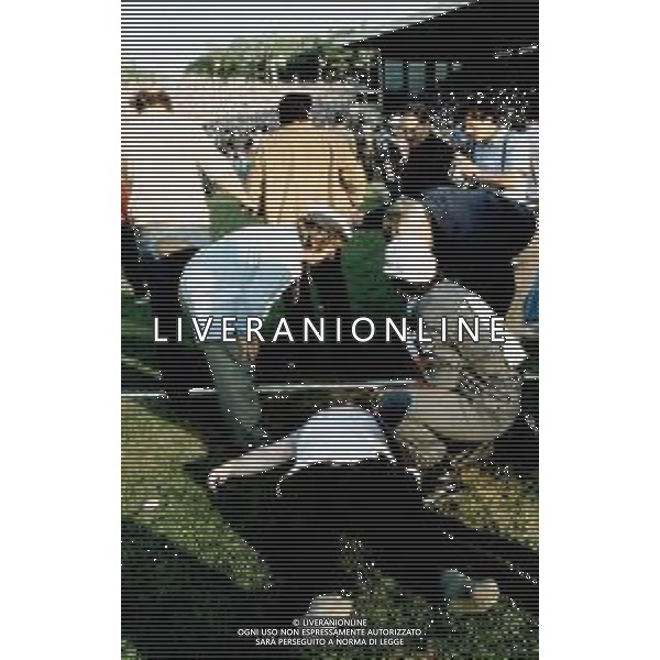 FINALE DI COPPA CAMPIONI JUVENTUS-LIVERPOOL A BRUXELLES STADIO HEYSEL 29/05/1985 NELLA FOTO LA TRAGEDIA CON TRENTANOVE VITTIME AGENZIA GIOVANNI LIVERANI-ALDO LIVERANI S A S