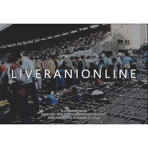 FINALE DI COPPA CAMPIONI JUVENTUS-LIVERPOOL A BRUXELLES STADIO HEYSEL 29/05/1985 NELLA FOTO LA TRAGEDIA CON TRENTANOVE VITTIME AGENZIA GIOVANNI LIVERANI-ALDO LIVERANI S A S