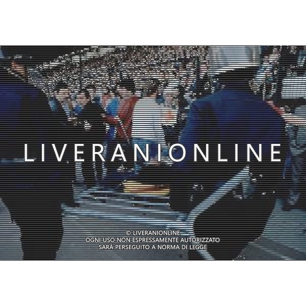 FINALE DI COPPA CAMPIONI JUVENTUS-LIVERPOOL A BRUXELLES STADIO HEYSEL 29/05/1985 NELLA FOTO LA TRAGEDIA CON TRENTANOVE VITTIME AGENZIA GIOVANNI LIVERANI-ALDO LIVERANI S A S