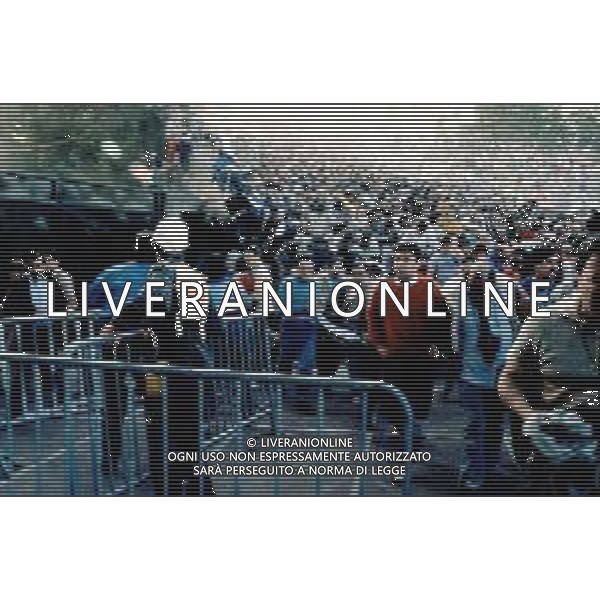 FINALE DI COPPA CAMPIONI JUVENTUS-LIVERPOOL A BRUXELLES STADIO HEYSEL 29/05/1985 NELLA FOTO LA TRAGEDIA CON TRENTANOVE VITTIME AGENZIA GIOVANNI LIVERANI-ALDO LIVERANI S A S