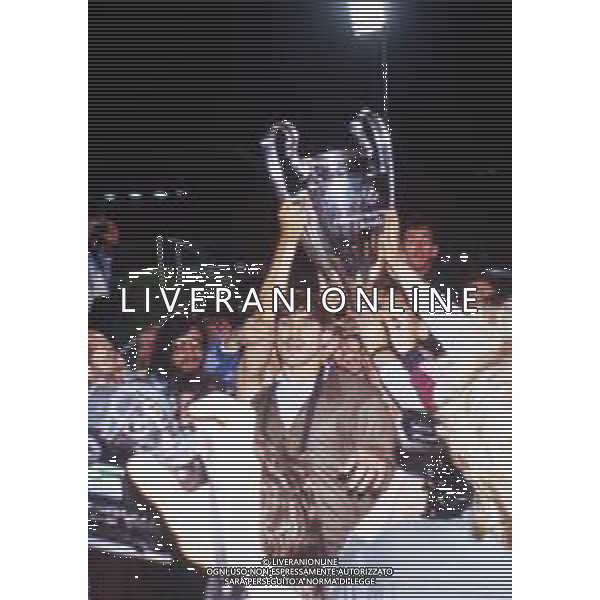 29-05-1985 STADIO HEYSEL FINALE DI COPPA DEI CAMPIONI JUVENTUS LIVERPOOL NELLA FOTO LA JUVENTUS VINCE LA COPPA DEI CAMPIONI AG ALDO LIVERANI SAS