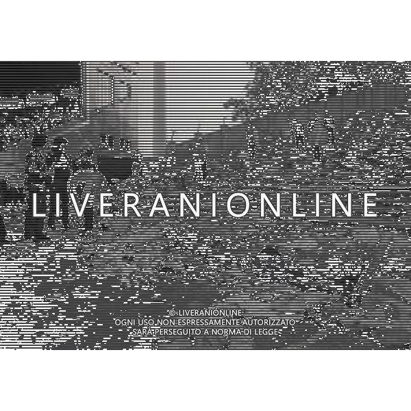 29-05-1985 STADIO HEYSEL FINALE DI COPPA DEI CAMPIONI JUVENTUS LIVERPOOL NELLA FOTO INCIDENTI PRIMA DELLA PARTITA CON LA MORTE DI 39 TIFOSI AG ALDO LIVERANI SAS