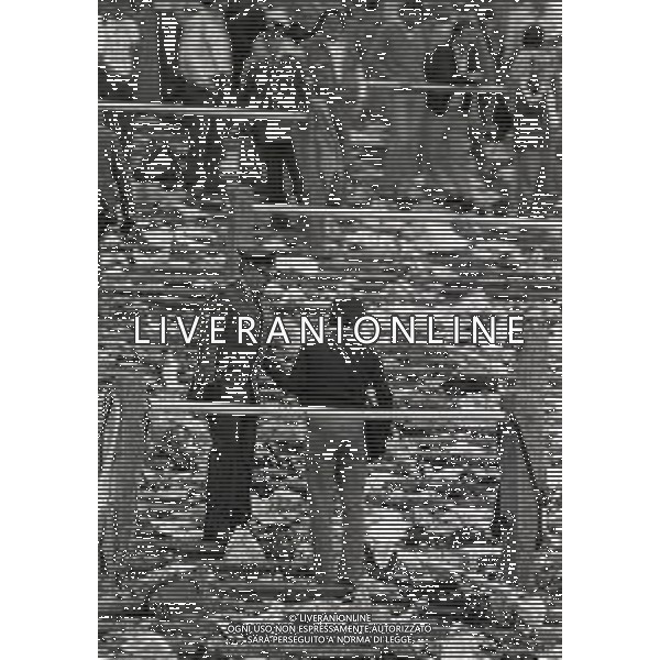 29-05-1985 STADIO HEYSEL FINALE DI COPPA DEI CAMPIONI JUVENTUS LIVERPOOL NELLA FOTO INCIDENTI PRIMA DELLA PARTITA CON LA MORTE DI 39 TIFOSI AG ALDO LIVERANI SAS