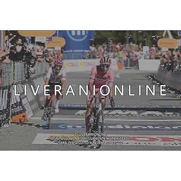 30-05-2025 Giro D\'italia; Tappa 19 Biella - Champoluc; 2025, Uae Team Emirates - Xrg; 2025, Ef Education - Easypost; Del Toro Romero, Isaac; Carapaz Antonio, Richard Antonio; Champoluc; ©SIROTTI - AGENZIA ALDO LIVERANI SAS