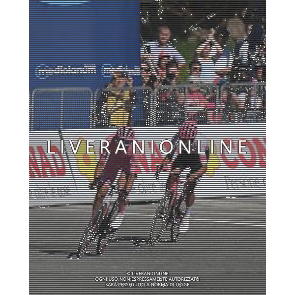 30-05-2025 Giro D\'italia; Tappa 19 Biella - Champoluc; 2025, Uae Team Emirates - Xrg; 2025, Ef Education - Easypost; Del Toro Romero, Isaac; Carapaz Antonio, Richard Antonio; Champoluc; ©SIROTTI - AGENZIA ALDO LIVERANI SAS