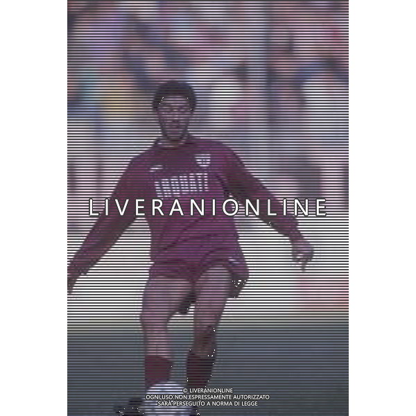 DIAP-RETROSPETTIVA ZANNONI DAVIDE CALCIATORE NELLA FOTO DAVIDE ZANNONI CON LA MAGLIA DELLA REGGIANA CALCIO AG ALDO LIVERANI SAS