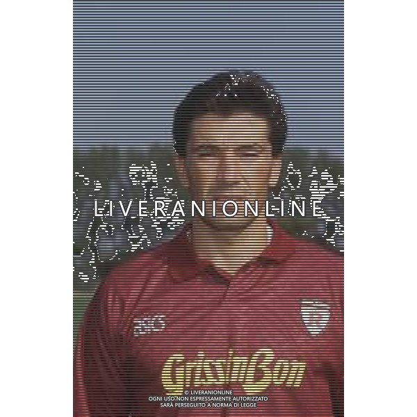 DIAP-RETROSPETTIVA ZANNONI DAVIDE CALCIATORE NELLA FOTO DAVIDE ZANNONI CON LA MAGLIA DELLA REGGIANA CALCIO AG ALDO LIVERANI SAS