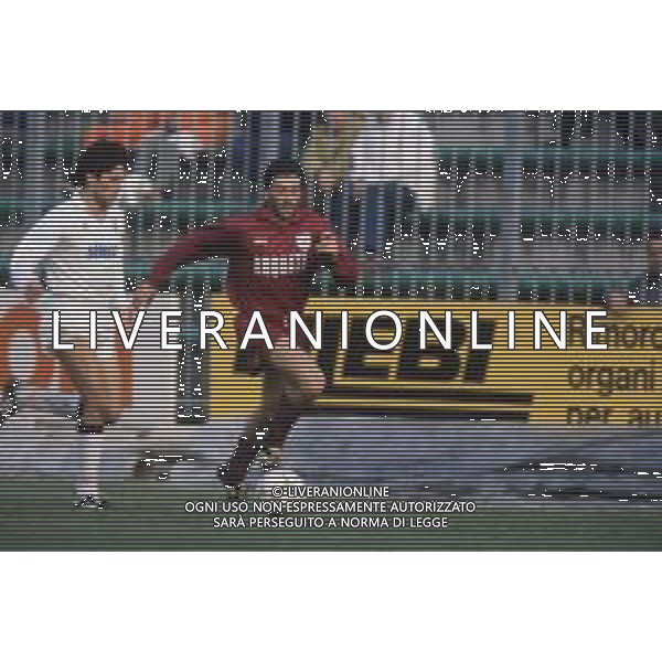 DIAP-RETROSPETTIVA ZANNONI DAVIDE CALCIATORE NELLA FOTO DAVIDE ZANNONI CON LA MAGLIA DELLA REGGIANA CALCIO AG ALDO LIVERANI SAS