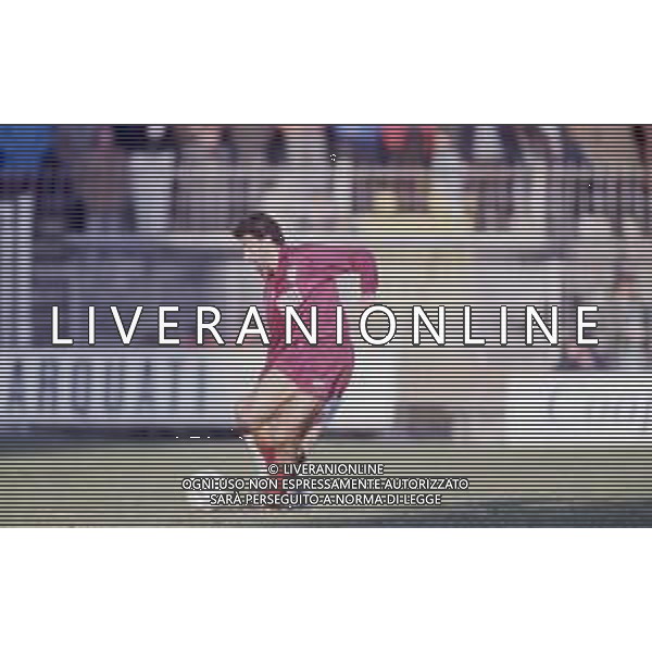DIAP-RETROSPETTIVA ZANNONI DAVIDE CALCIATORE NELLA FOTO DAVIDE ZANNONI CON LA MAGLIA DELLA REGGIANA CALCIO AG ALDO LIVERANI SAS