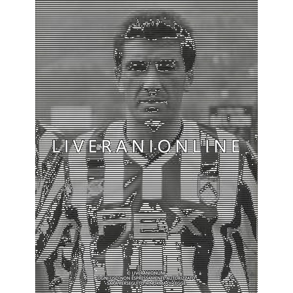 ST-RETROSPETTIVA ZANNONI DAVIDE CALCIATORE NELLA FOTO DAVIDE ZANNONI CON LA MAGLIA DELL\'UDINESE CALCIO AG ALDO LIVERANI SAS