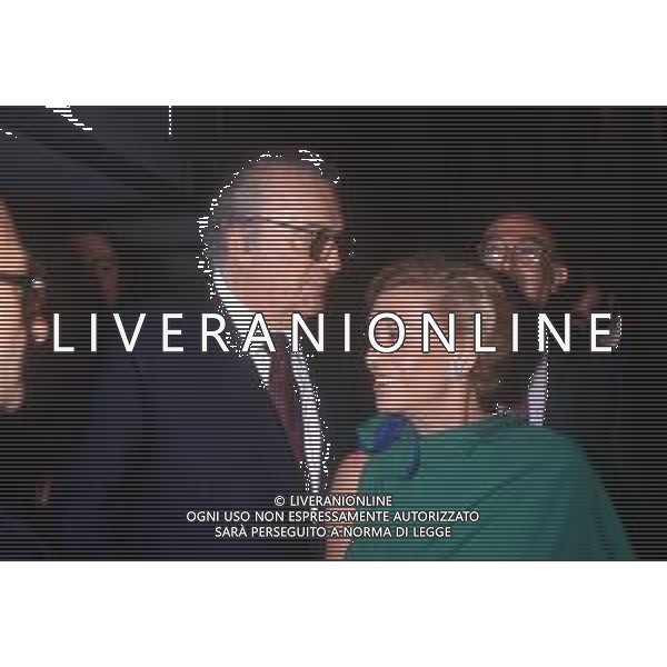 DIAP-RETROSPETTIVA GIULIETTA MASINA ATTRICE NELLA FOTO GIULIETTA MASINA CON FEDERICO FELLINI A VENEZIA NELL\'ANNO 1983 AG ALDO LIVERANI SAS