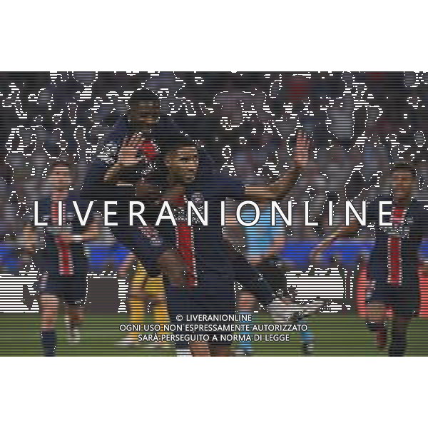 TVRG Paris Saint-Germain vs Inter nella foto Achraf Hakimi (Paris Saint-Germain) esultanza dopo il gol dell\'1 a 0 Monaco di Baviera (GER) 31-05-2025 Munich Football Arena - Allianz Arena UEFA Champions League - finale foto Roberto Garavaglia/Agenzia Aldo Liverani sas