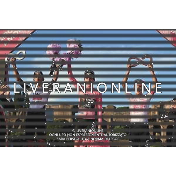 01-06-2025 Giro D\'italia; Tappa 21 Roma - Roma; 2025, Visma - Lease A Bike; 2025, Uae Team Emirates - Xrg; 2025, Ef Education - Easypost; Yates, Simon; Del Toro Romero, Isaac; Carapaz Antonio, Richard Antonio; Roma; ©SIROTTI - AGENZIA ALDO LIVERANI SAS