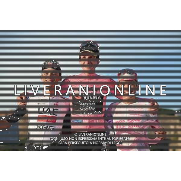01-06-2025 Giro D\'italia; Tappa 21 Roma - Roma; 2025, Visma - Lease A Bike; 2025, Uae Team Emirates - Xrg; 2025, Ef Education - Easypost; Yates, Simon; Del Toro Romero, Isaac; Carapaz Antonio, Richard Antonio; Roma; ©SIROTTI - AGENZIA ALDO LIVERANI SAS