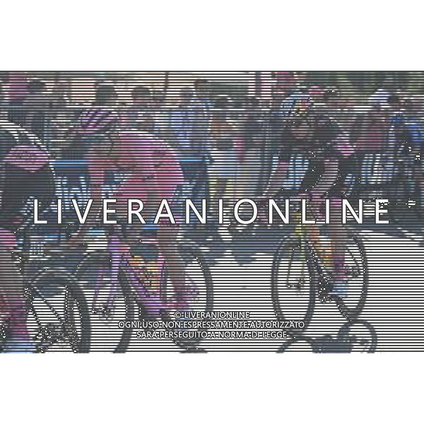 01-06-2025 Giro D\'italia; Tappa 21 Roma - Roma; 2025, Visma - Lease A Bike; Van Aert, Wout; Yates, Simon; Roma; ©SIROTTI - AGENZIA ALDO LIVERANI SAS