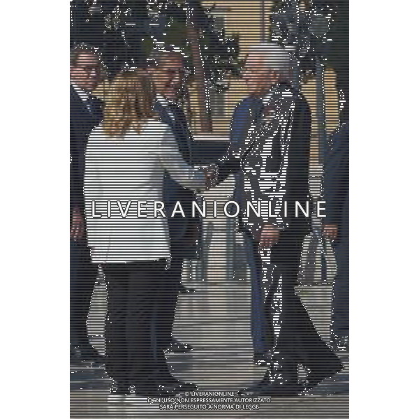 Roma - 02 Giugno 2025 Celebrazioni del 2 Giugno per la Festa della Repubblica. Nella Foto: Girogia Meloni, Ignazio La Russa, Lorenzo Fontana, Sergio Mattarella  Andrea Bracaglia - AGENZIA ALDO LIVERANI SAS