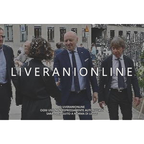 TVRG Funerale Pellegrini nella foto Giuseppe Marotta presidente Inter Milano 04-06-2025 Funerale di Ernesto Pellegrini presso la Basilica di Sant\'Ambrogio foto Roberto Garavaglia/Agenzia Aldo Liverani sas