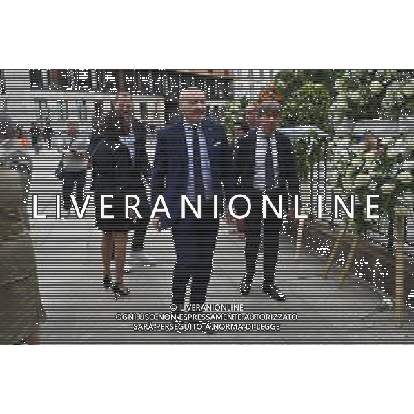 TVRG Funerale Pellegrini nella foto Giuseppe Marotta presidente Inter Milano 04-06-2025 Funerale di Ernesto Pellegrini presso la Basilica di Sant\'Ambrogio foto Roberto Garavaglia/Agenzia Aldo Liverani sas