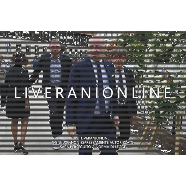 TVRG Funerale Pellegrini nella foto Giuseppe Marotta presidente Inter Milano 04-06-2025 Funerale di Ernesto Pellegrini presso la Basilica di Sant\'Ambrogio foto Roberto Garavaglia/Agenzia Aldo Liverani sas
