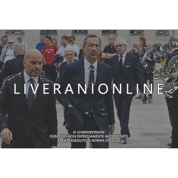 TVRG Funerale Pellegrini nella foto Giuseppe Sala Milano 04-06-2025 Funerale di Ernesto Pellegrini presso la Basilica di Sant\'Ambrogio foto Roberto Garavaglia/Agenzia Aldo Liverani sas
