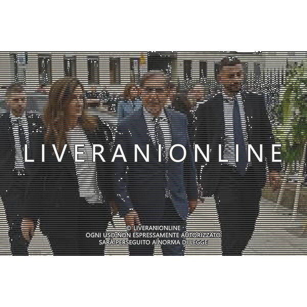 TVRG Funerale Pellegrini nella foto Ignazio La Russa Milano 04-06-2025 Funerale di Ernesto Pellegrini presso la Basilica di Sant\'Ambrogio foto Roberto Garavaglia/Agenzia Aldo Liverani sas