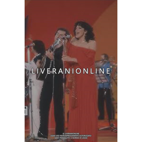 DIAP-RETROSPETTIVA DORA MORONI CANTANTE E PRESENTATRICE TELEVISIVA NELLA FOTO DORA MORONI AL FESTIVAL DI SANREMO NELL\'ANNO 1978 AG ALDO LIVERANI SAS