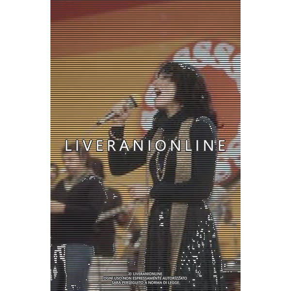 DIAP-RETROSPETTIVA DORA MORONI CANTANTE E PRESENTATRICE TELEVISIVA NELLA FOTO DORA MORONI AL FESTIVAL DI SANREMO NELL\'ANNO 1978 AG ALDO LIVERANI SAS