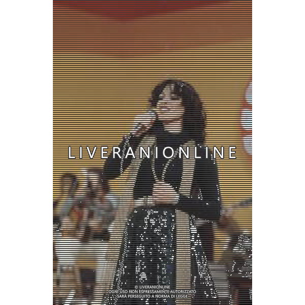 DIAP-RETROSPETTIVA DORA MORONI CANTANTE E PRESENTATRICE TELEVISIVA NELLA FOTO DORA MORONI AL FESTIVAL DI SANREMO NELL\'ANNO 1978 AG ALDO LIVERANI SAS