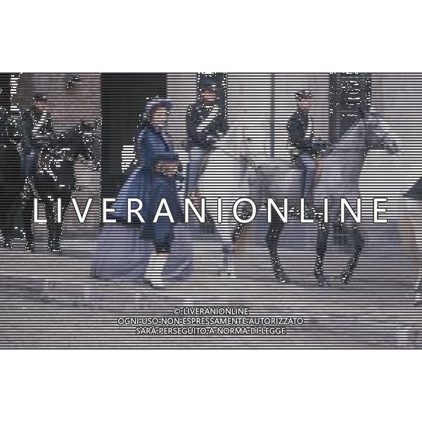 DIAP-RETROSPETTIVA LAURA ANTONELLI ATTRICE NELLA FOTO LAURA ANTONELLI SULBSET DEL FILM “PASSIONE D\'AMORE“ NELL\'ANNO 1981 AG GIOVANNI LIVERANI-AG ALDO LIVERANI SAS