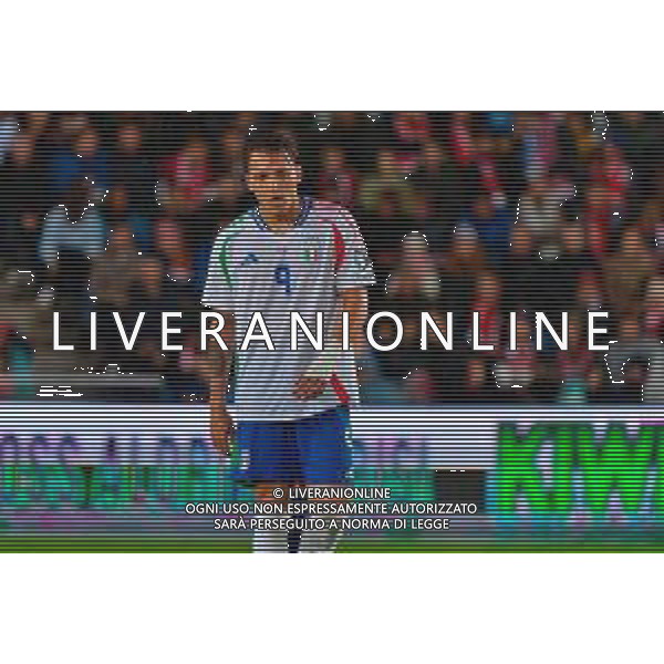 TVEM June 06, 2025 Oslo, Norway - Norway vs Italy - FIFA World Cup 2026 European Qualifier - Ullevaal Stadion. In the pic: Mateo Retegui of Italy foto emmanuele mastrodonato-ag aldo liverani sas