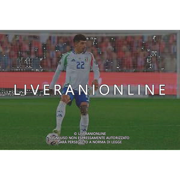 TVEM June 06, 2025 Oslo, Norway - Norway vs Italy - FIFA World Cup 2026 European Qualifier - Ullevaal Stadion. In the pic: Giovanni Di Lorenzo of Italy foto emmanuele mastrodonato-ag aldo liverani sas