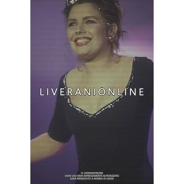 DIAP-RETROSPETTIVA KIM WILDE CANTANTE NELLA FOTO KIM WILDE IAL FESTIVAL DI SANREMO NELL\'ANNO 1989 AG ALDO LIVERANI SAS