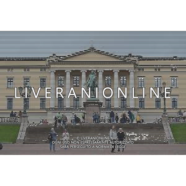 TVRG Panoramiche Oslo nella foto Palazzo Reale e la statua di Karl Johan Oslo 06-06-2025 Panoramiche e luoghi simbolo della città di Oslo foto Roberto Garavaglia/Agenzia Aldo Liverani sas