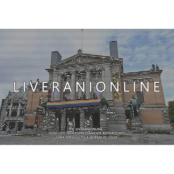 TVRG Panoramiche Oslo nella foto il Teatro Nazionale Oslo 06-06-2025 Panoramiche e luoghi simbolo della città di Oslo foto Roberto Garavaglia/Agenzia Aldo Liverani sas