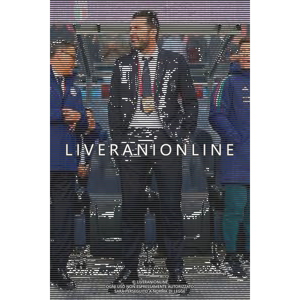 TVEM June 06, 2025 Oslo, Norway - Norway vs Italy - FIFA World Cup 2026 European Qualifier - Ullevaal Stadion. In the pic: Italy Head of Delegation Gianluigi Buffon foto emmanuele mastrodonato-ag aldo liverani sas