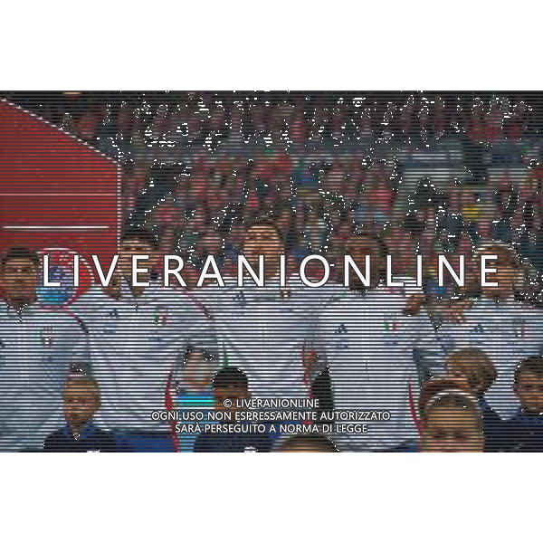 TVEM June 06, 2025 Oslo, Norway - Norway vs Italy - FIFA World Cup 2026 European Qualifier - Ullevaal Stadion. In the pic: Giovanni Di Lorenzo of Italy, Alessandro Bastoni of Italy, Diego Coppola of Italy, Destiny Udogie of Italy and Nicolò Rovella of Italy foto emmanuele mastrodonato-ag aldo liverani sas