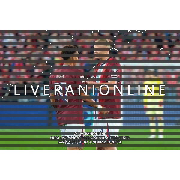 TVEM June 06, 2025 Oslo, Norway - Norway vs Italy - FIFA World Cup 2026 European Qualifier - Ullevaal Stadion. In the pic: Erling Haaland of Norway and Antonio Nusa of Norway foto emmanuele mastrodonato-ag aldo liverani sas