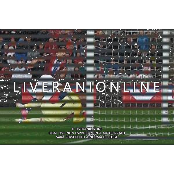 TVEM June 06, 2025 Oslo, Norway - Norway vs Italy - FIFA World Cup 2026 European Qualifier - Ullevaal Stadion. In the pic: Alexander Sorloth of Norway scores a goal of 1-0 foto emmanuele mastrodonato-ag aldo liverani sas