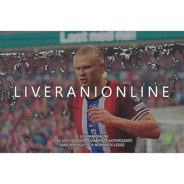 TVEM June 06, 2025 Oslo, Norway - Norway vs Italy - FIFA World Cup 2026 European Qualifier - Ullevaal Stadion. In the pic: Erling Haaland of Norway foto emmanuele mastrodonato-ag aldo liverani sas