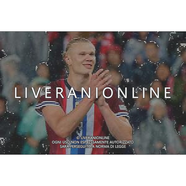 TVEM June 06, 2025 Oslo, Norway - Norway vs Italy - FIFA World Cup 2026 European Qualifier - Ullevaal Stadion. In the pic: Erling Haaland of Norway foto emmanuele mastrodonato-ag aldo liverani sas