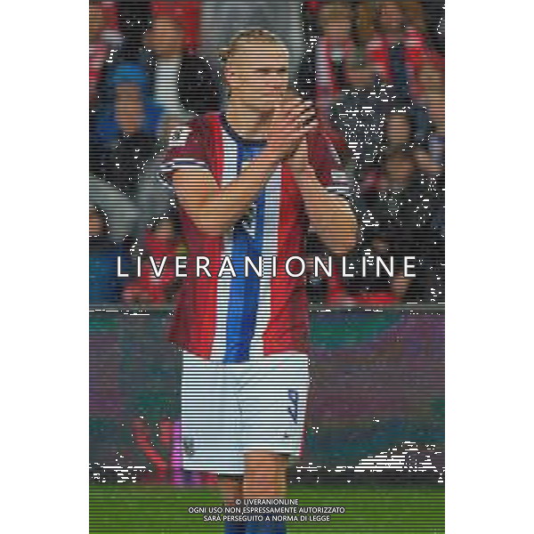 TVEM June 06, 2025 Oslo, Norway - Norway vs Italy - FIFA World Cup 2026 European Qualifier - Ullevaal Stadion. In the pic: Erling Haaland of Norway foto emmanuele mastrodonato-ag aldo liverani sas
