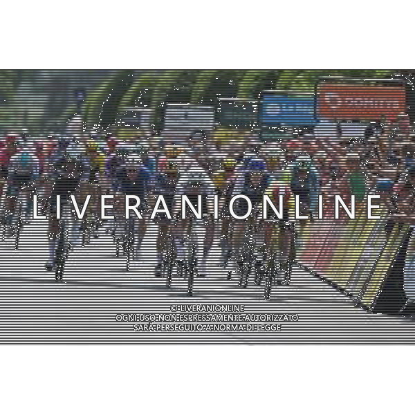 08-06-2025 Criterium Du Dauphine Libere; Tappa 01 Domerat - Montlucon; 2025, Uae Team Emirates - Xrg; 2025, Soudal - Quick Step; 2025, Alpecin - Deceuninck; 2025, Visma - Lease A Bike; Pogacar, Tadej; Evenepoel, Remco; Van Der Poel, Mathieu; Vingegaard, Jonas; Montlucon; ©SIROTTI - AGENZIA ALDO LIVERANI SAS