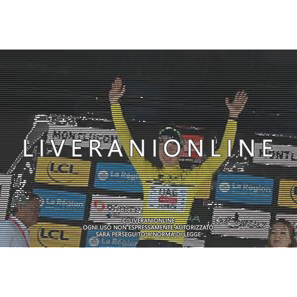 08-06-2025 Criterium Du Dauphine Libere; Tappa 01 Domerat - Montlucon; 2025, Uae Team Emirates - Xrg; Pogacar, Tadej; Montlucon; ©SIROTTI - AGENZIA ALDO LIVERANI SAS