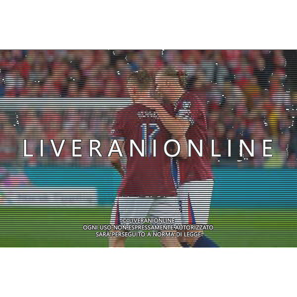TVEM June 06, 2025 Oslo, Norway - Norway vs Italy - FIFA World Cup 2026 European Qualifier - Ullevaal Stadion. In the pic: Erling Haaland of Norway and Torbjorn Heggem of Norway ©TVEM Emmanuele Mastrodonato - AGENZIA ALDO LIVERANI SAS