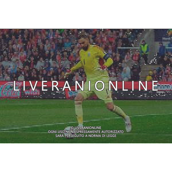 TVEM June 06, 2025 Oslo, Norway - Norway vs Italy - FIFA World Cup 2026 European Qualifier - Ullevaal Stadion. In the pic: Gianluigi Donnarumma of Italy ©TVEM Emmanuele Mastrodonato - AGENZIA ALDO LIVERANI SAS