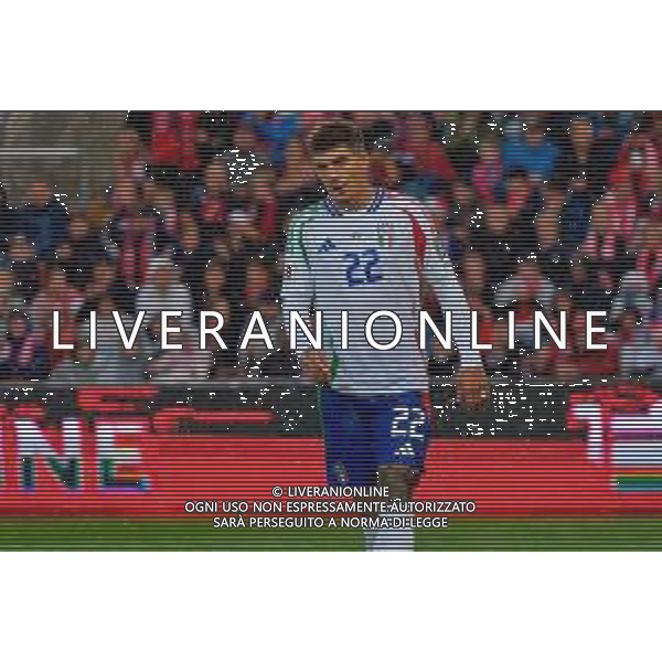 TVEM June 06, 2025 Oslo, Norway - Norway vs Italy - FIFA World Cup 2026 European Qualifier - Ullevaal Stadion. In the pic: Giovanni Di Lorenzo of Italy ©TVEM Emmanuele Mastrodonato - AGENZIA ALDO LIVERANI SAS