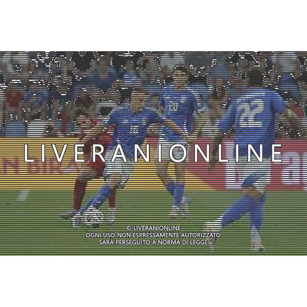 Davide Frattesi of Italy play the ball during Italy vs Moldova, European Qualifier, 2nd group match, game at Mapei Stadium - Città del Tricolore in Reggio nell\'Emilia (RE), Italy, on June 09, 2025. (Photo by Davide Casentini)- AGENZIA ALDO LIVERANI SAS