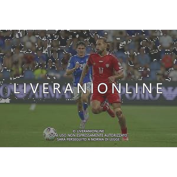 Virgiliu Postolachi of Moldova play the ball during Italy vs Moldova, European Qualifier, 2nd group match, game at Mapei Stadium - Città del Tricolore in Reggio nell\'Emilia (RE), Italy, on June 09, 2025. (Photo by Davide Casentini)- AGENZIA ALDO LIVERANI SAS