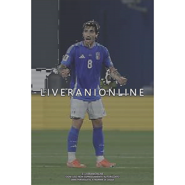Sandro Tonali of Italy gestures during Italy vs Moldova, European Qualifier, 2nd group match, game at Mapei Stadium - Città del Tricolore in Reggio nell\'Emilia (RE), Italy, on June 09, 2025. (Photo by Davide Casentini)- AGENZIA ALDO LIVERANI SAS
